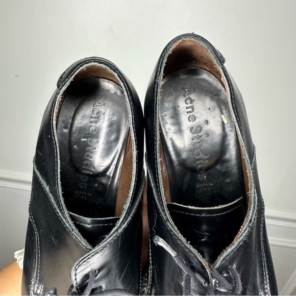 Acne Studios Lark Oxford Platform Pointed Toe Shoe EU 40 US 10 - Picture 6 of 15